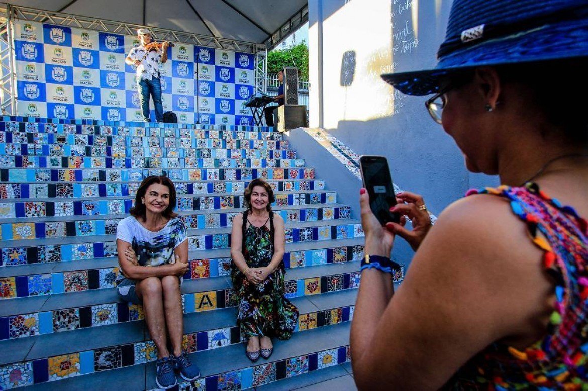 Escadaria Todos Pela Cidade - Maceió Foto: Secom Maceió