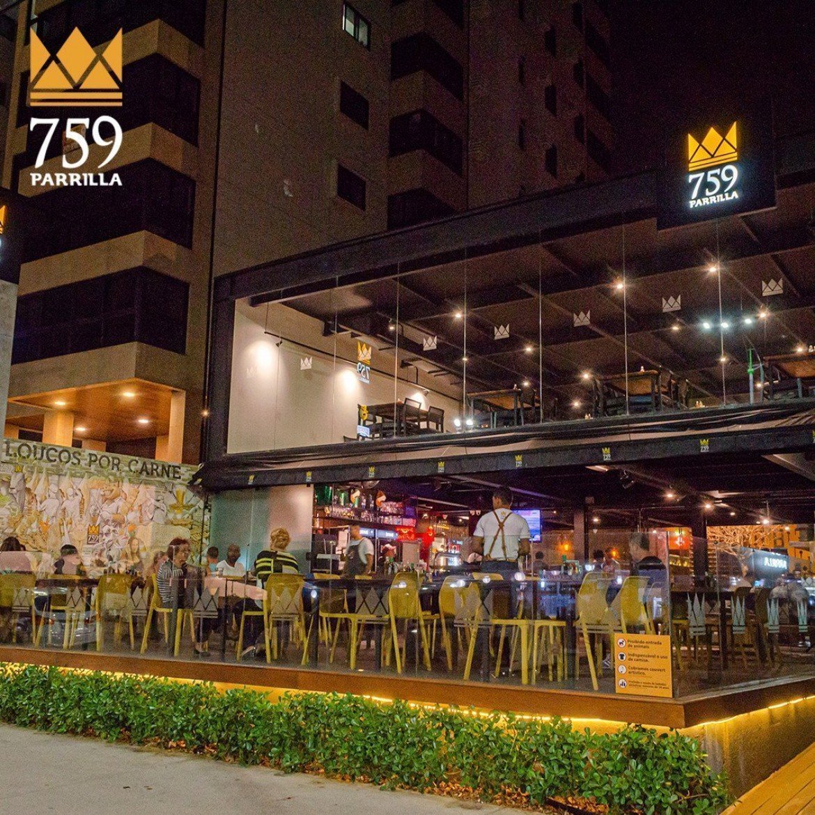 Fachada do 759 Parrilla. Foto: Instagram/Reprodução